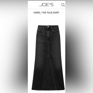 Joe's Jeans Black Tulie Skirt